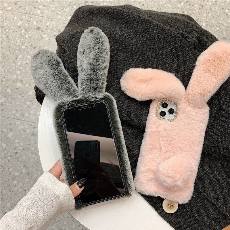 Fur bunny case - כיסוי פרוותי וסופר איכותי לאייפון