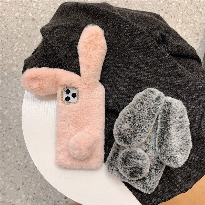 Fur bunny case - כיסוי פרוותי וסופר איכותי לאייפון