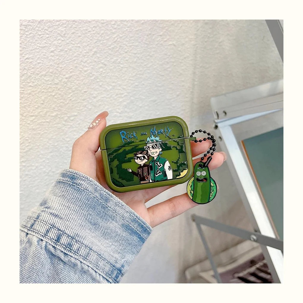 Rick & morty - כיסוי איכותי ומעוצב במיוחד לאיירפודס iphone case FantasyCaseIL