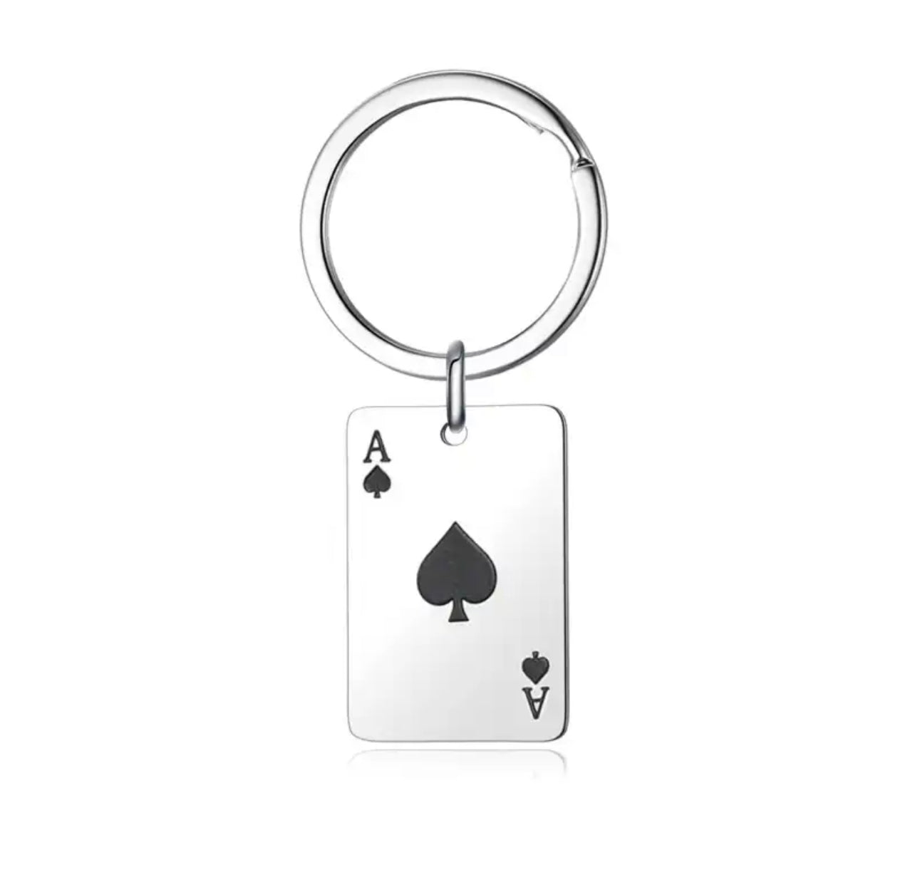 Ace card key chain - מחזיק מפתחות מגניב במיוחד בעיצוב אס לב/עלה iphone case FantasyCaseIL