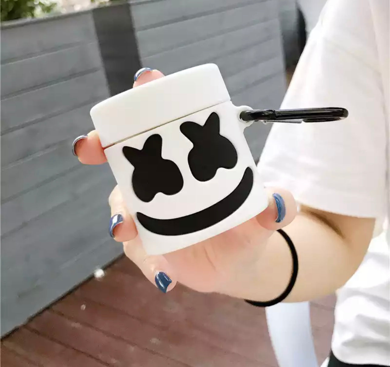 marshmello - כיסוי סיליקון איכותי במיוחד לאיירפודס iphone case FantasyCaseIL