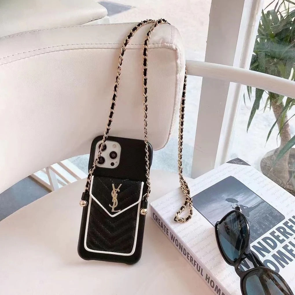 YSL - כיסוי ארנק יוקרתי ואיכותי במיוחד לאייפון iphone case FantasyCaseIL